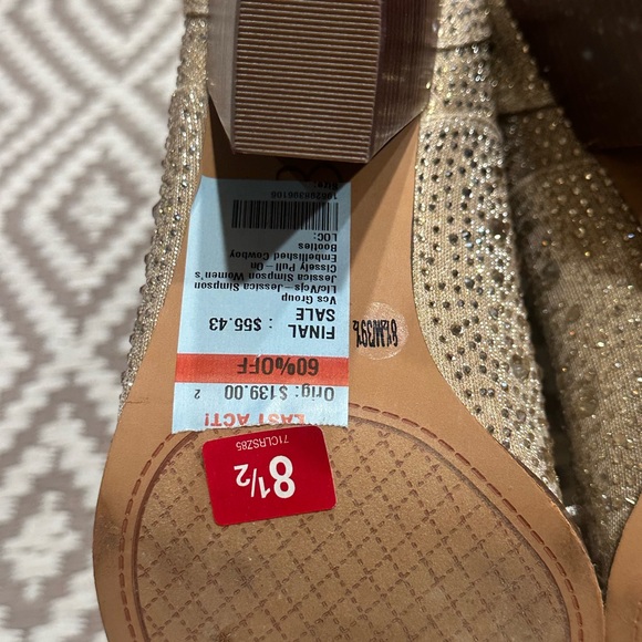 Jessica Simpson Rhinestone Cowgirl Boots Western Size 8.5 
New without tags - Picture 4 of 5